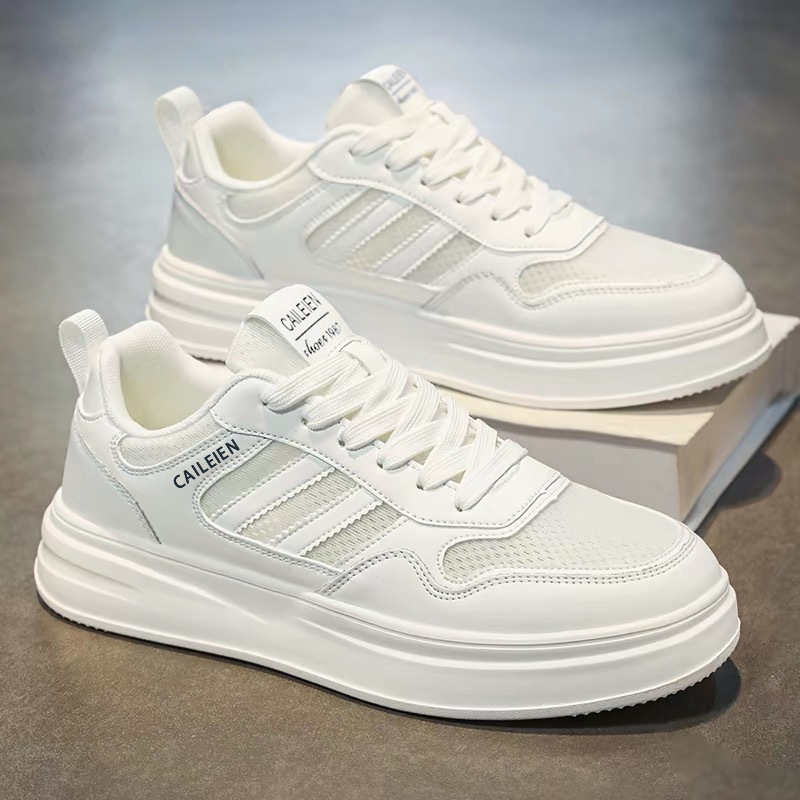 Men s shoes 2026 new style summer breathable mesh surface white sneakers student trendy versatile casual board shoes sneakers fashion shoes