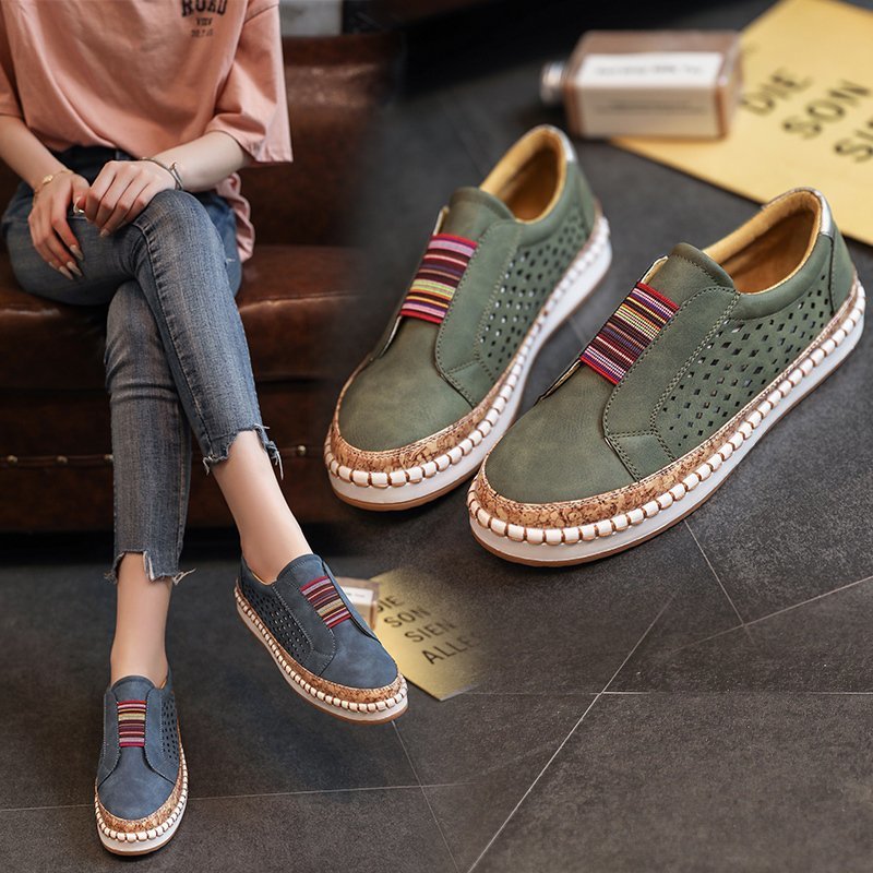 Alternative view of Spot foreign trade 2025 spring and autumn new hollow-out single shoes cross-border flat shoes women s casual foreign trade women s shoes fashion wholesale