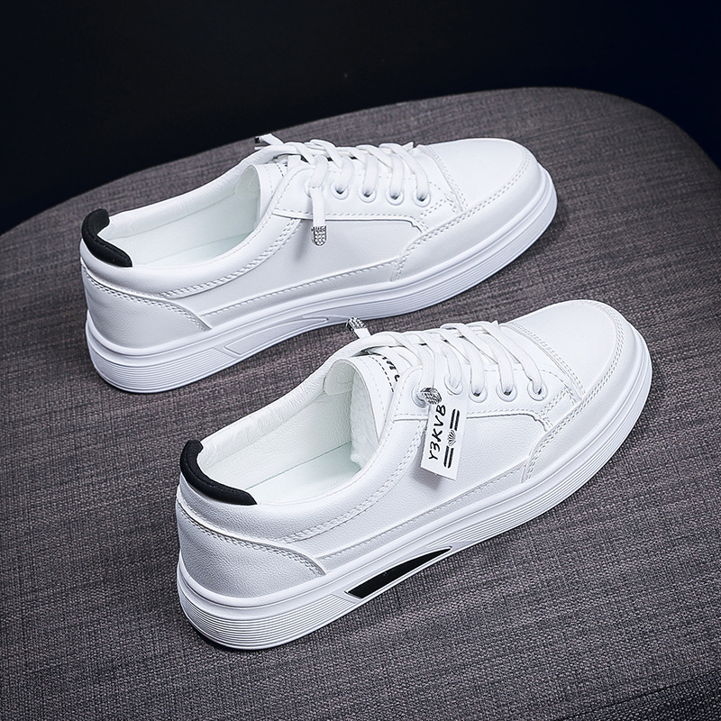 Alternative view of 2026 new spring style Korean fashionable single shoes student anti-slip white sneakers women s soft-soled ins trendy board shoes